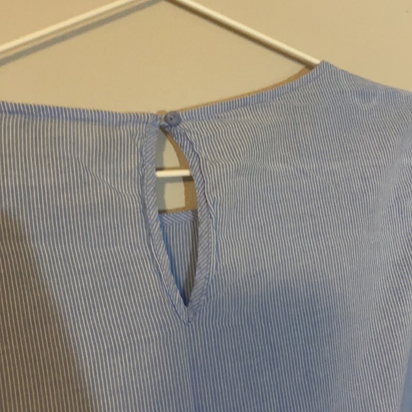 Forever 21 baby blue tunic top with lace detailing - Picture 3 of 5